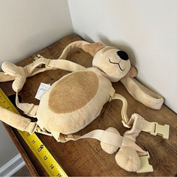 Plush Dog Backpack Harness for Kids - Cream Tan Excellent used condition - Picture 1 of 7